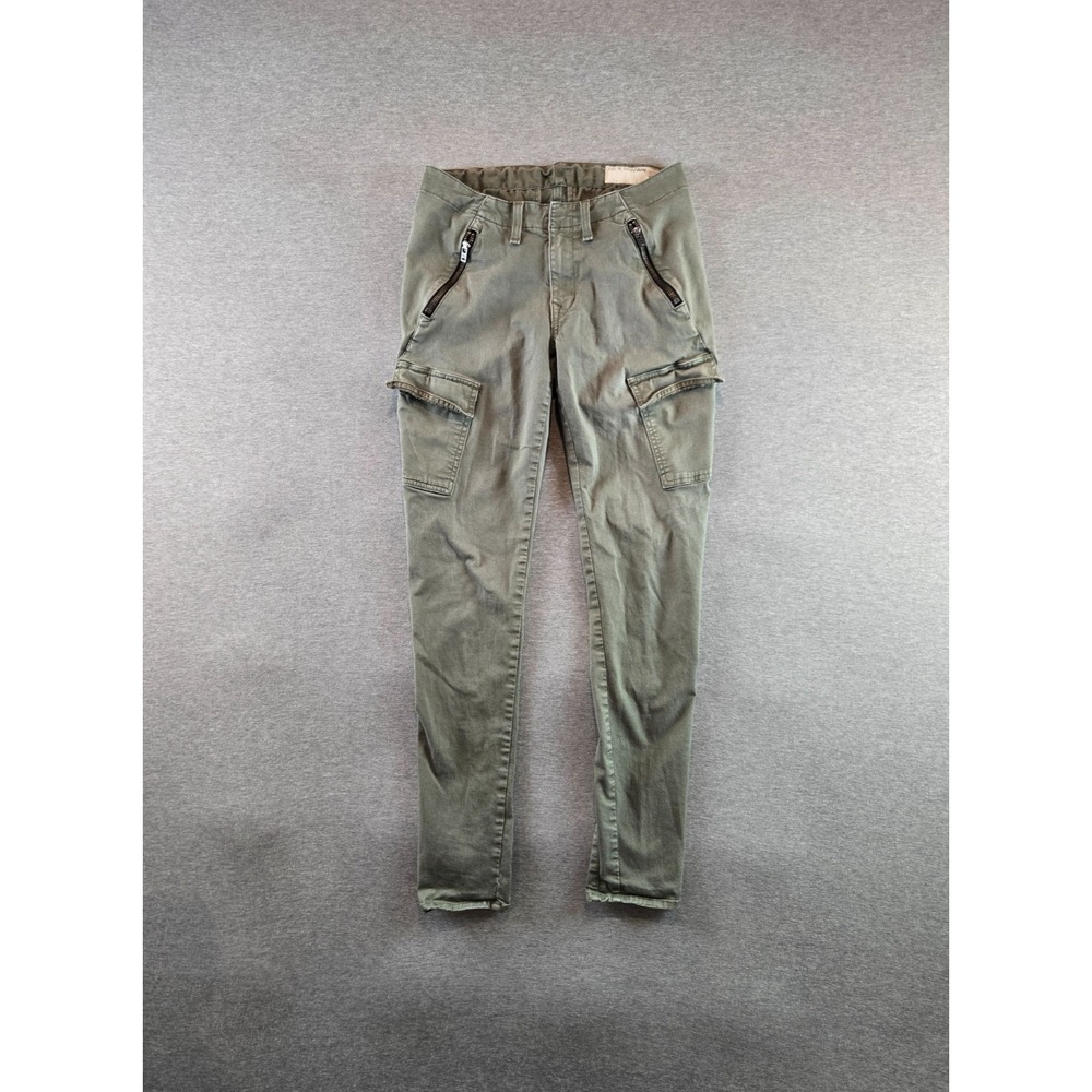 Rag & Bone Cargo Pants‎ Womens 27 (27x29) Army Green Utility Bowery Mid Rise
